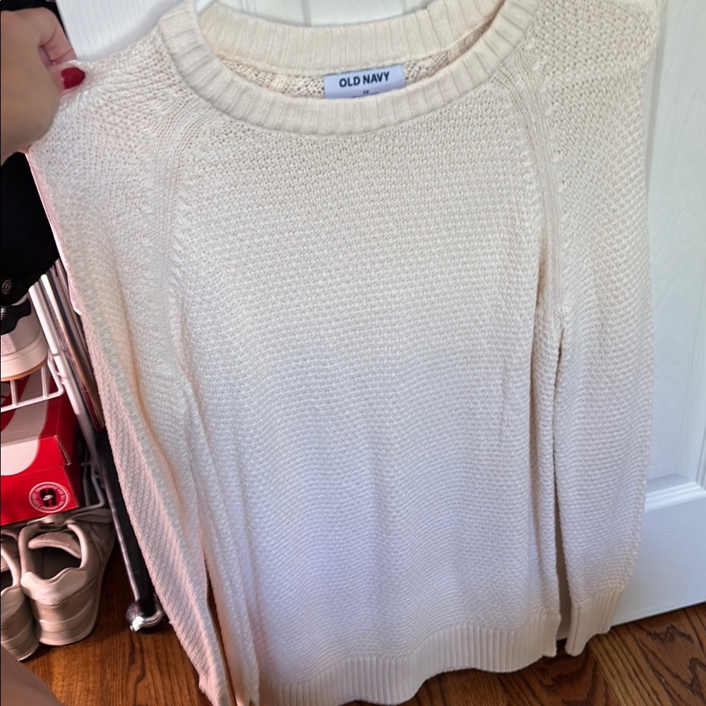 Old Navy Women's Soft Knit Sweater - Cream